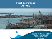 NETCET - final conference - agenda